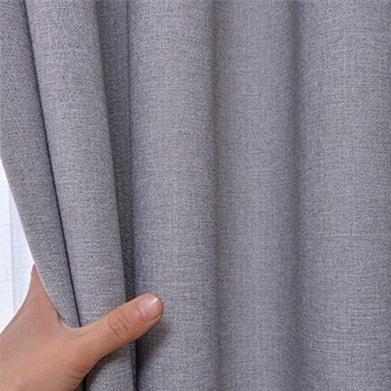 Tenda oscurante termica grigio per soggiorno