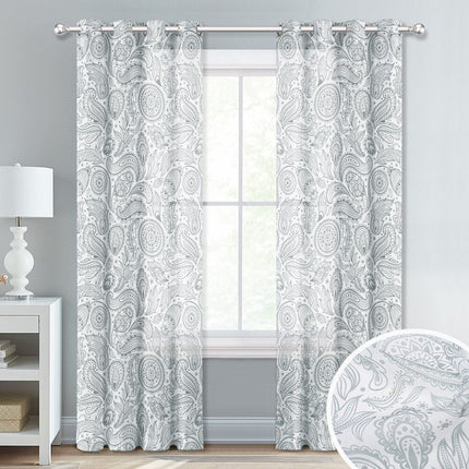 Tenda velata con elegante motivo paisley