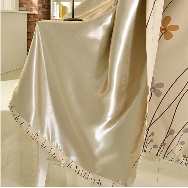 Tenda Oscurante con Stampa Fiori Stilizzati