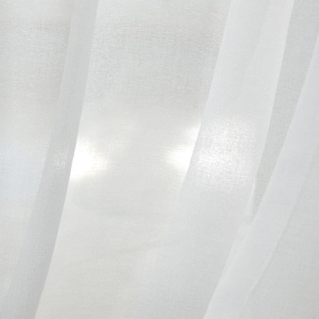 Tenda leggera bianca a tinta unita