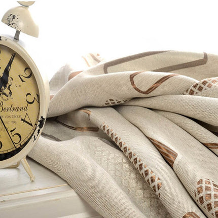 Tenda moderna con stampa geometrica