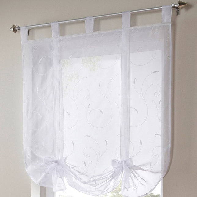 Tenda a pacchetto con nastri rossi