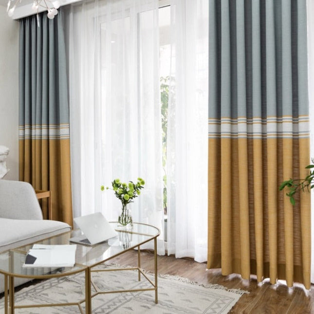 Tenda a Righe Colorate Stile Moderno