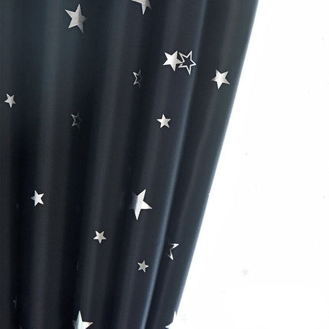 Tenda oscurante nera con stelle