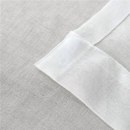 Tenda leggera bianca a tinta unita