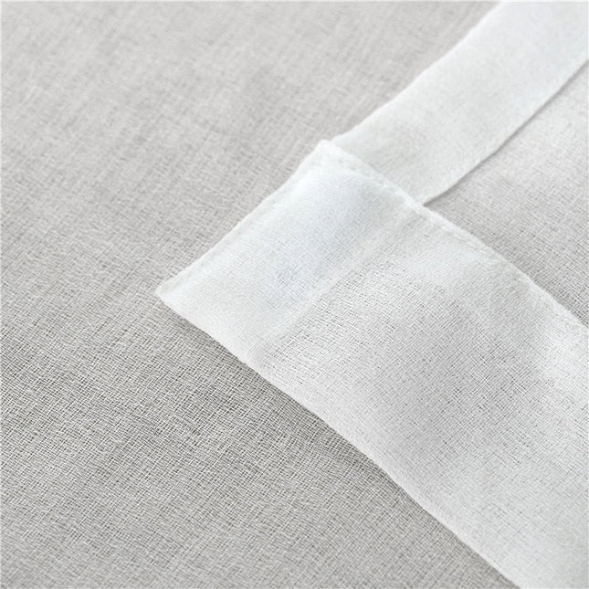 Tenda leggera bianca a tinta unita