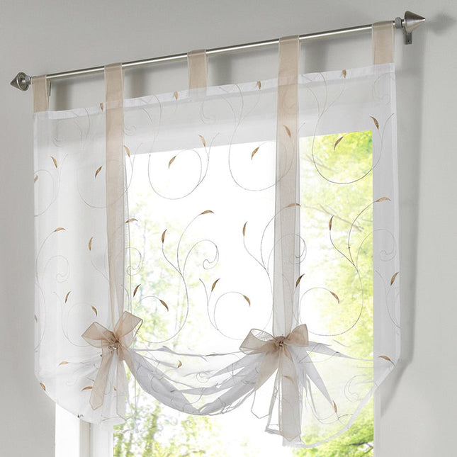 Tenda a pacchetto con nastri rossi