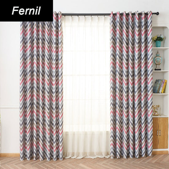 Tenda oscurante chevron rosso ribes