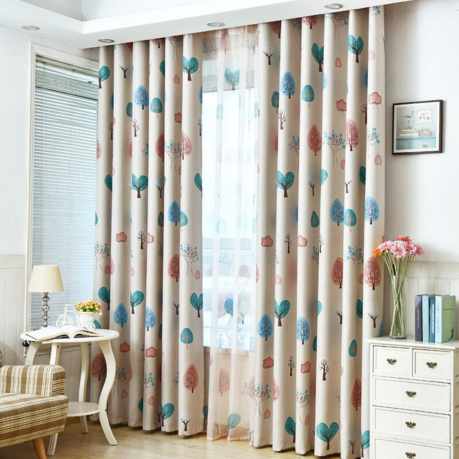 Tenda Oscurante Design Moderno con Alberi