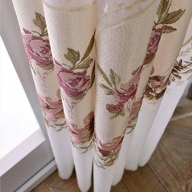 Tenda velata ricamata stile vintage