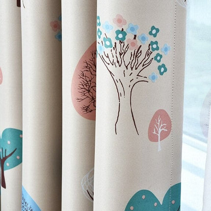 Tenda Oscurante Design Moderno con Alberi