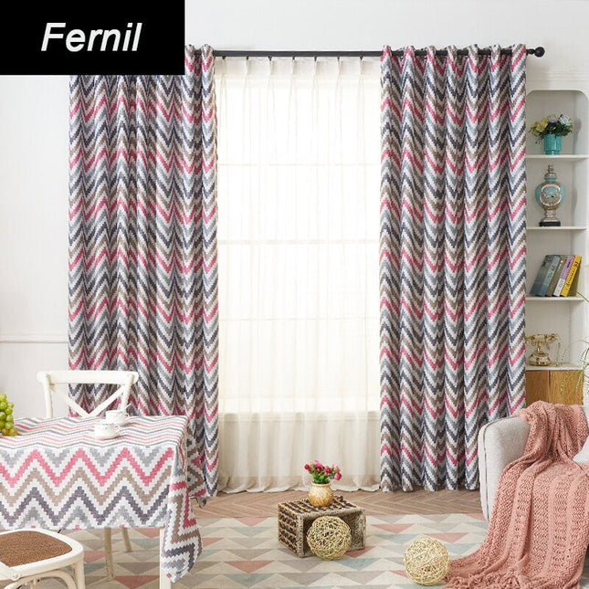 Tenda oscurante chevron rosso ribes