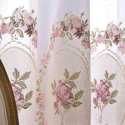 Tenda velata ricamata stile vintage
