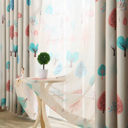 Tenda Oscurante Design Moderno con Alberi