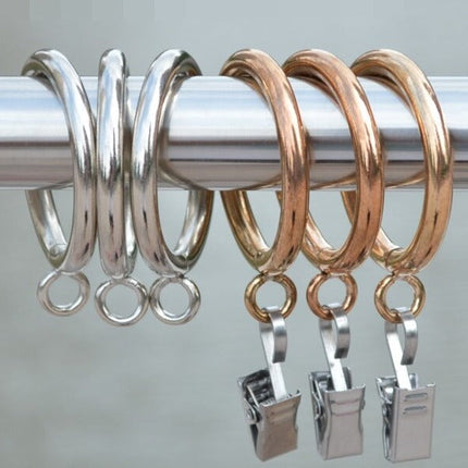 Anelli per tende in metallo bronzato