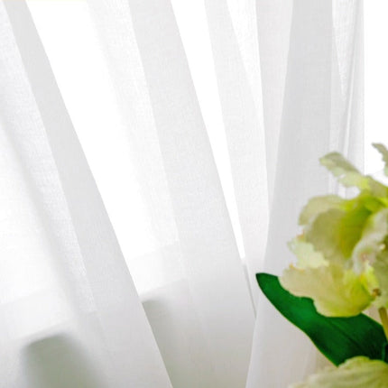 Tenda leggera bianca a tinta unita