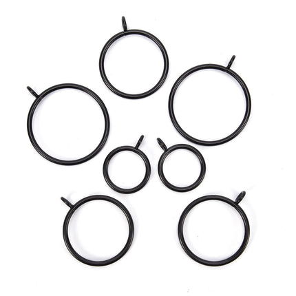 Set anelli con ganci per tende