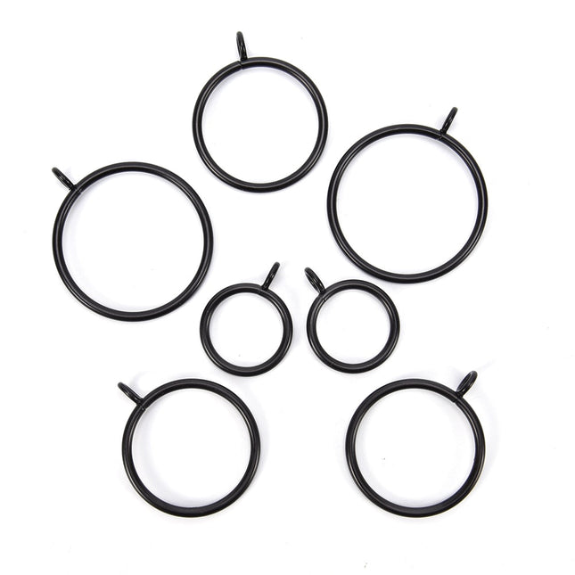 Set anelli con ganci per tende
