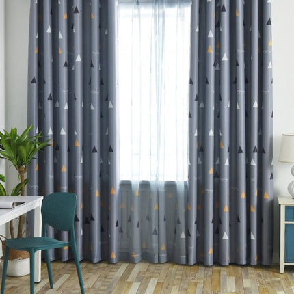 Tenda moderna con fantasia a triangoli