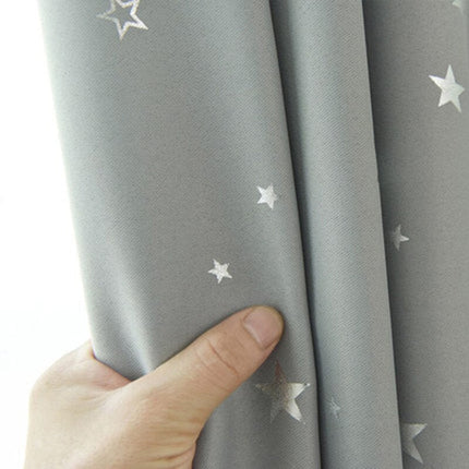 Tenda Cameretta Oscurante Grigio Chiaro Stelle