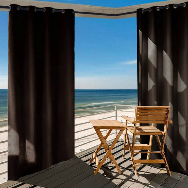 Tenda da esterno marrone impermeabile