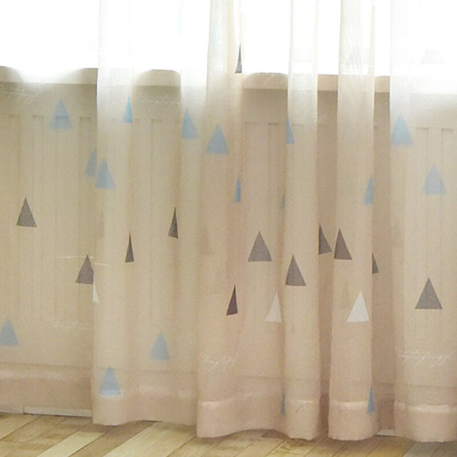 Tenda voile con motivo triangoli scandinavi