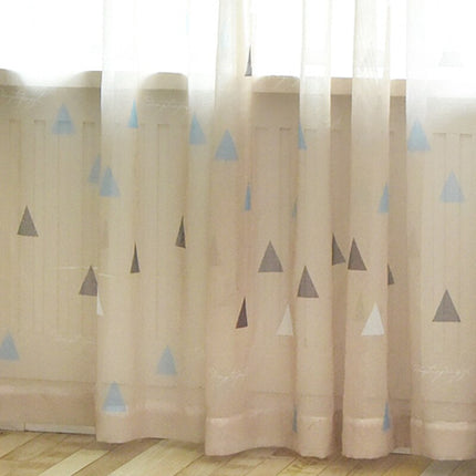 Tenda voile con motivo triangoli scandinavi