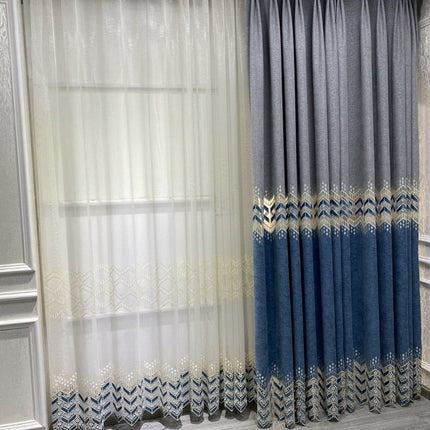 Tenda jacquard spessa motivo geometrico