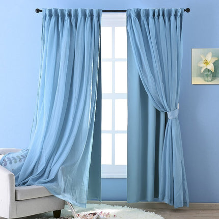 Tenda doppia moderna per camera letto