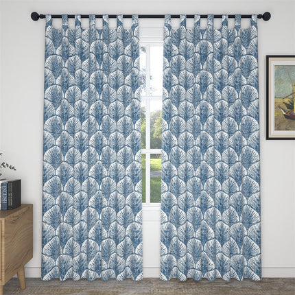 Tenda con Motivo a Ventaglio Blu