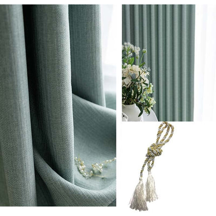 Tenda oscurante colore verde acqua