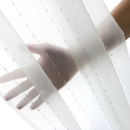 Tenda velata con motivo a pois