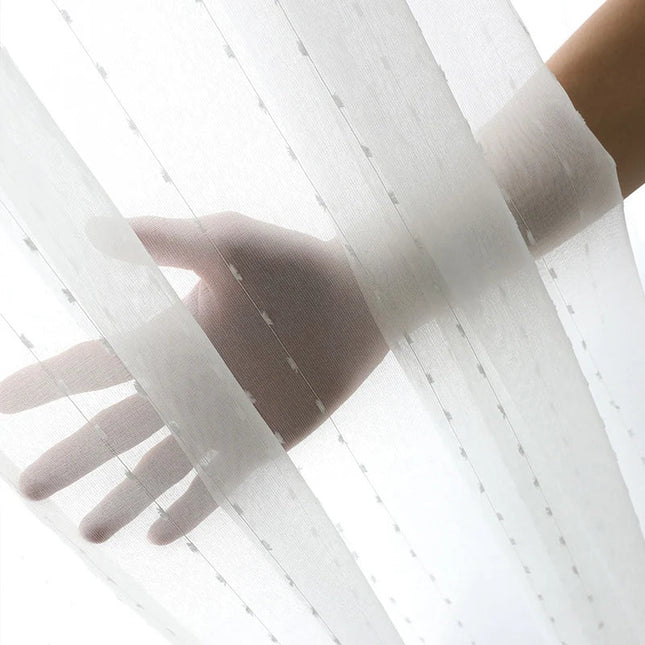 Tenda velata con motivo a pois