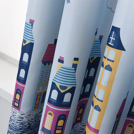 Tenda per cameretta con fantasia città
