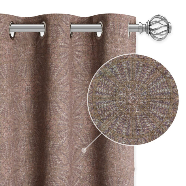 Tenda oscurante con stampa mandala vintage