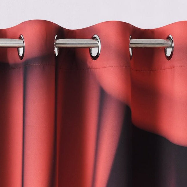 Tenda rossa stile sipario teatrale