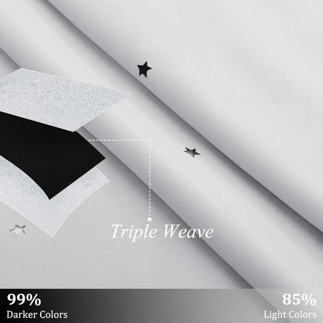 Tenda oscurante per cameretta notte stellata