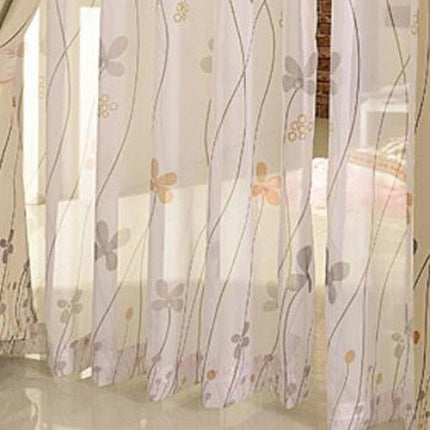 Velo per finestra con fiori