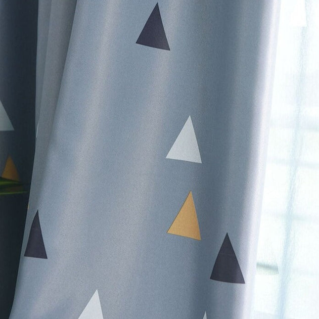 Tenda moderna con fantasia a triangoli