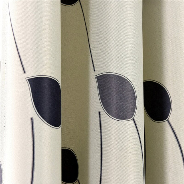 Tenda decorativa soggiorno motivo foglie