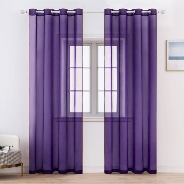 Tenda velata semi trasparente moderna