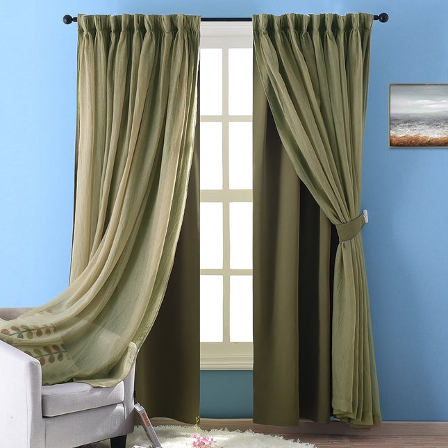 Tenda doppia moderna per camera letto