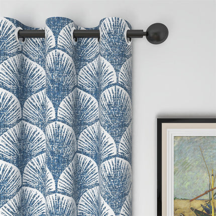 Tenda con Motivo a Ventaglio Blu