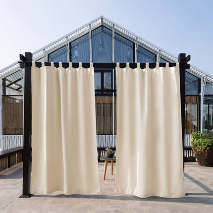 Tenda da esterno con passanti corallo