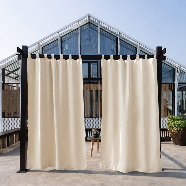 Tenda da esterno con passanti corallo