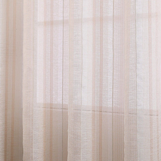 Tenda Voile Effetto Lino con Occhielli