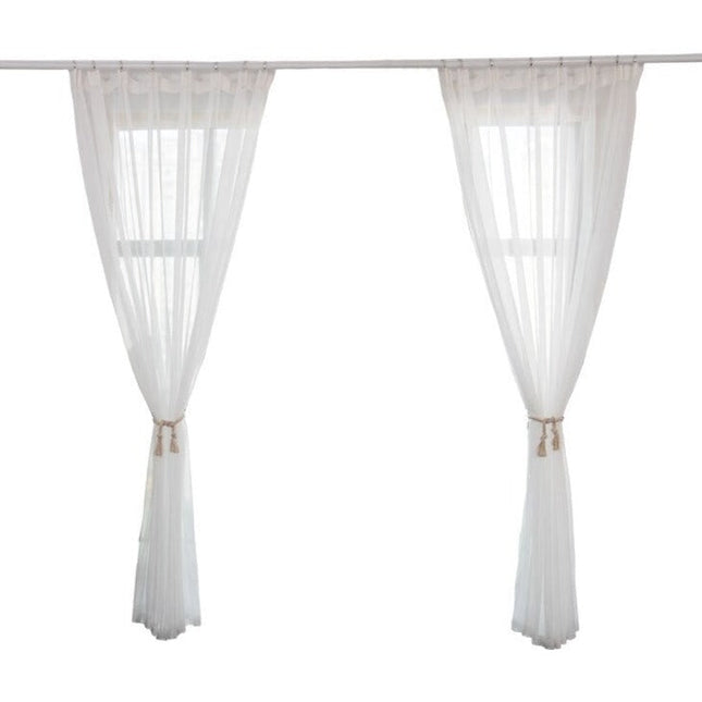 Tenda velata brillante con effetto glitter