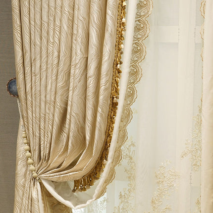 Tenda oscurante elegante stile barocco