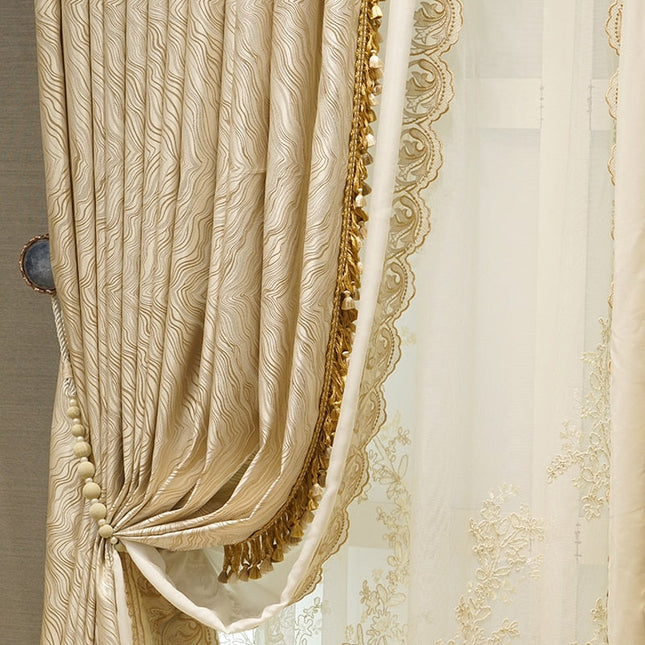 Tenda oscurante elegante stile barocco