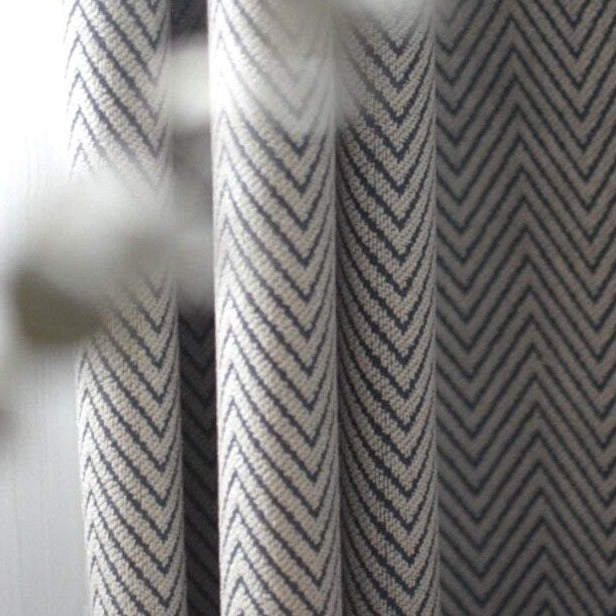 Tenda Oscurante Grigio Chiaro Stampa Chevron